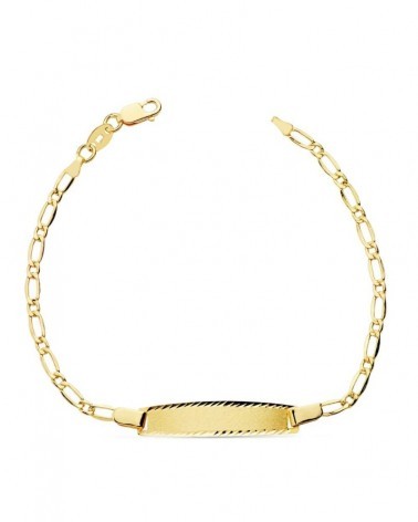 Pulsera esclava oro 18k amarillo cadena cartier 17 cm