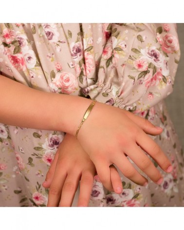 Pulsera esclava oro 18k amarillo cadena cartier 17 cm