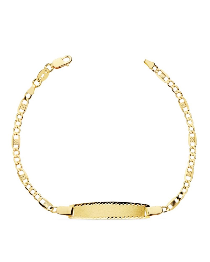 Pulsera esclava oro 18k amarillo cadena cartier 16,5cm