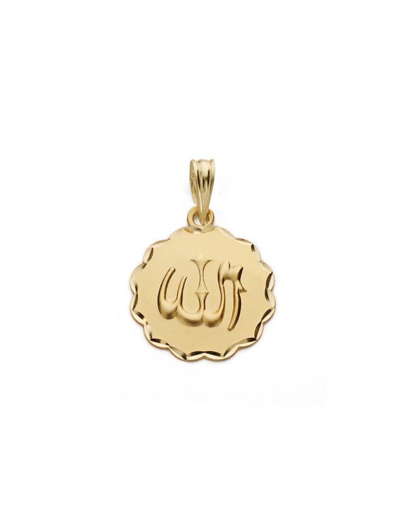 Medalla oro 18k símbolo árabe 16mm