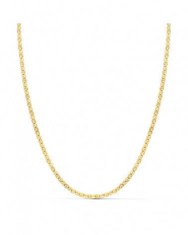 Cadena oro 18k forzada eslabon tallado 40cm