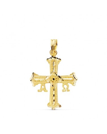 Cruz de Covadonga oro 18k amarillo 24x19 mm