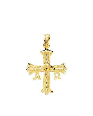 Cruz de Covadonga oro 18k amarillo 24x19 mm