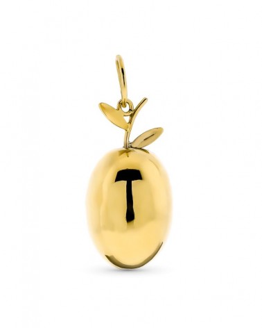 Colgante oro 18k aceituna 20x10 mm