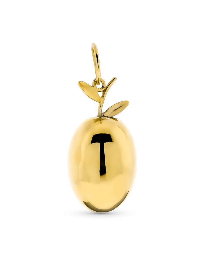 Colgante oro 18k aceituna 20x10 mm