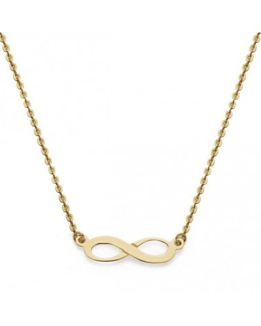 Collar oro 18k símbolo infinito 45cm