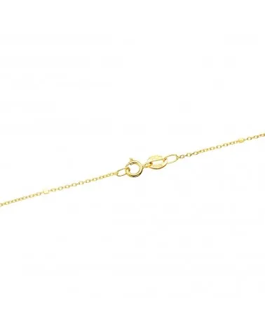 Cadena oro 18k amarillo forzada con cubos 1 mm 40cm - foto 2