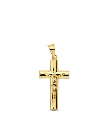 Cruz oro 18k amarillo con Cristo 23x12 mm