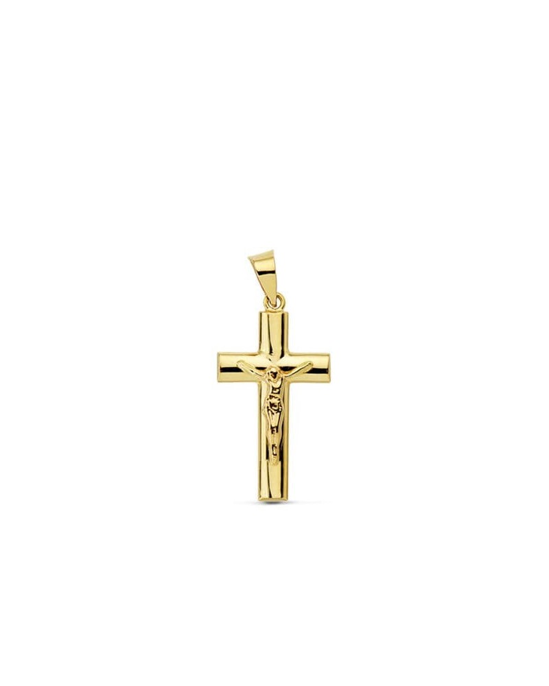 Cruz oro 18k amarillo con Cristo 23x12 mm