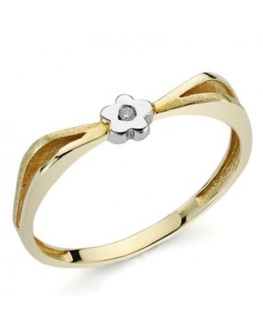 Sortija oro bicolor 18k mujer 1,74 gramos