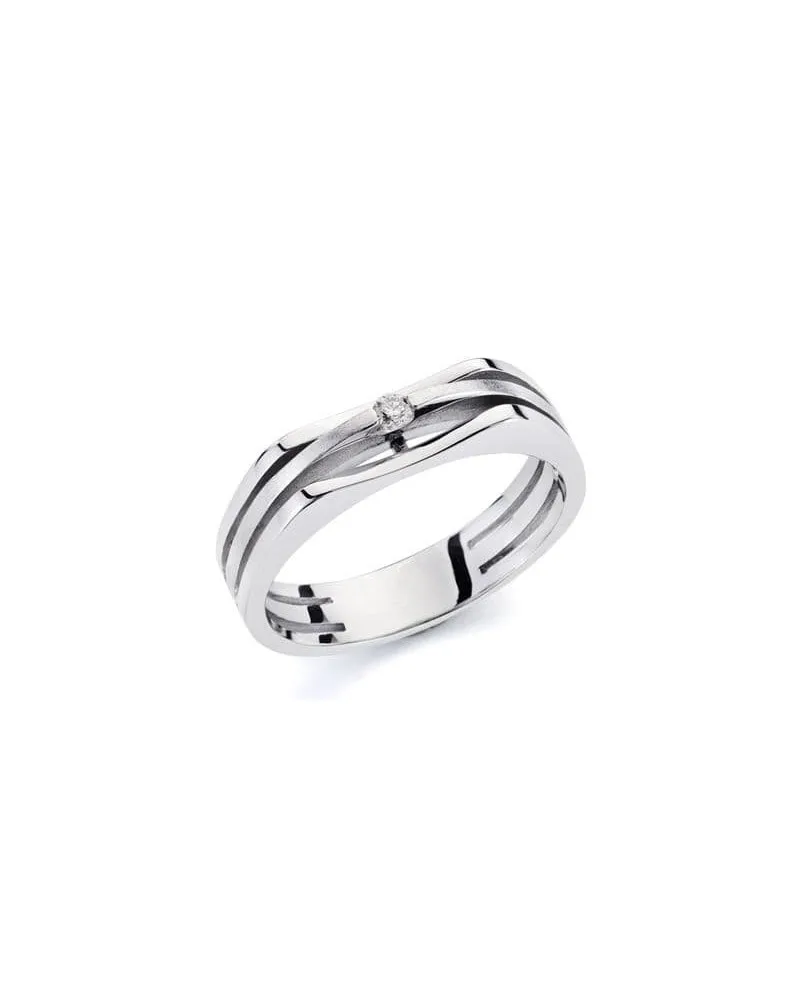 Sortija de oro blanco y amarillo de 18k PM-319-9789-2