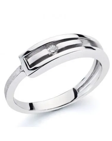 Sortija oro blanco 18k mujer 4,42 gramos