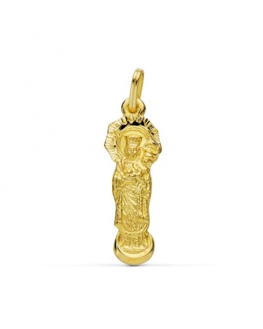 Medalla oro 18k Virgen de la Almudena silueta 28x9mm