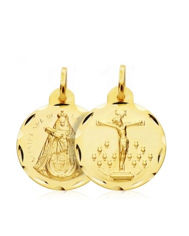 Escapulario oro 18k Cristo Laguna Virgen Candelaria 20mm
