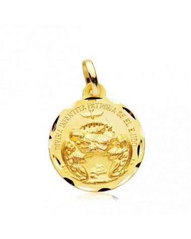 Medalla oro 18k Divina Infantita 18mm