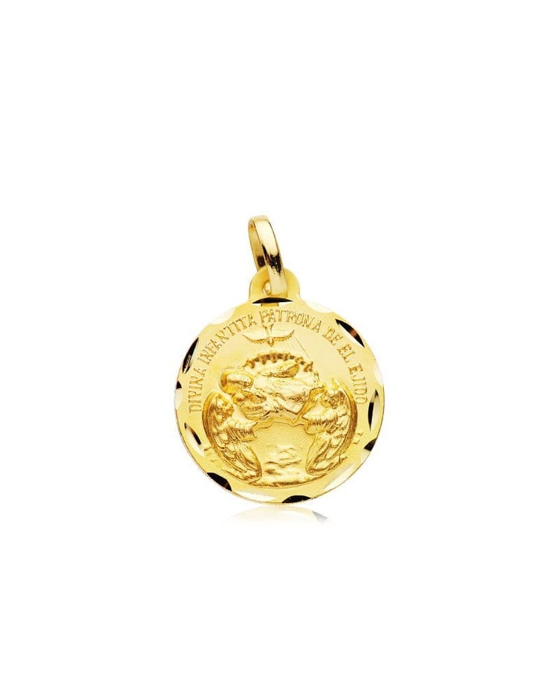 Medalla oro 18k Divina Infantita 18mm