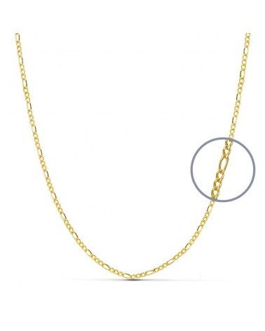 Cadena oro 18k amarillo estilo Cartier 50cm