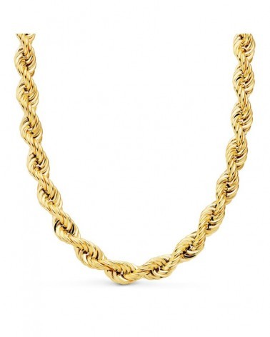 Cadena oro 18k cordón salomónico 60cm 8,7mm