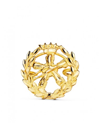 Insignia oro 18k Ingeniero Aeronáutico 15x15mm