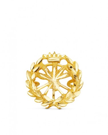 Insignia oro 18k Ingeniero Agrónomo 15x15mm