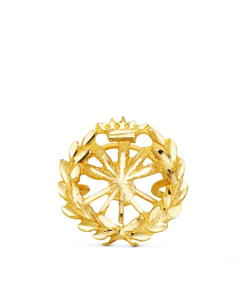 Insignia oro 18k Ingeniero Agrónomo 15x15mm