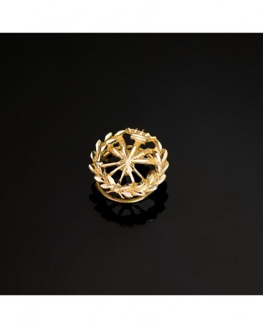 Insignia oro 18k Ingeniero Agrónomo 15x15mm