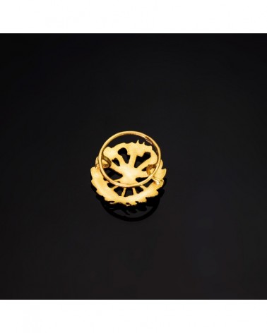 Insignia oro 18k Ingeniero Agrónomo 15x15mm