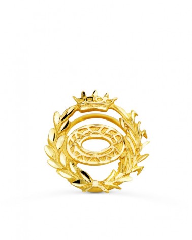 Insignia oro 18k Ciencias Biológicas 16x16mm