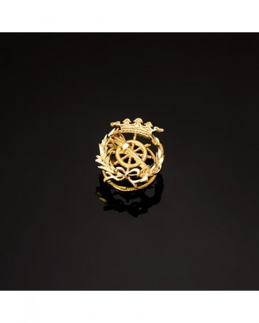 Insignia oro 18k Ciencias Políticas 17x14mm