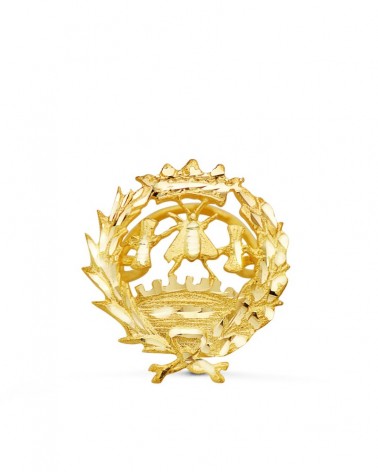 Insignia oro 18k Ciencias Económicas 18x17mm