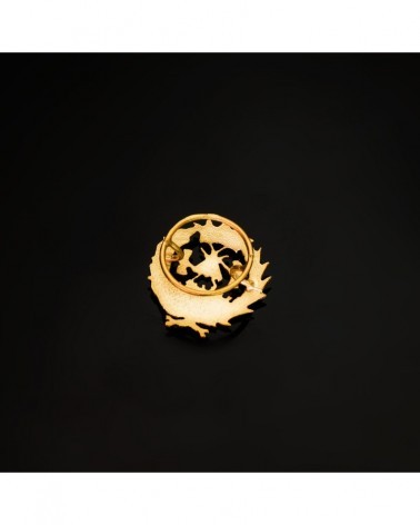 Insignia oro 18k Ciencias Económicas 18x17mm