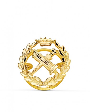 Insignia oro 18k amarillo filosofía 15x15mm