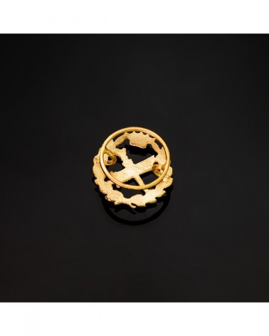 Insignia oro 18k amarillo filosofía 15x15mm