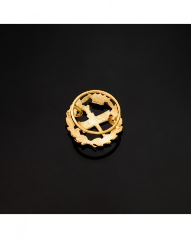 Insignia oro 18k amarillo filosofía 15x15mm