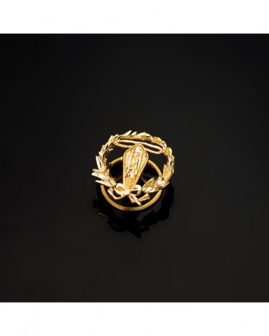 Insignia oro 18k ingeniero electrónico 16x14mm