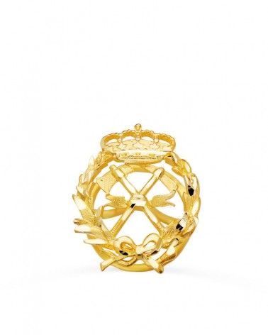 Insignia oro 18k Ingeniero de Montes 17x14mm