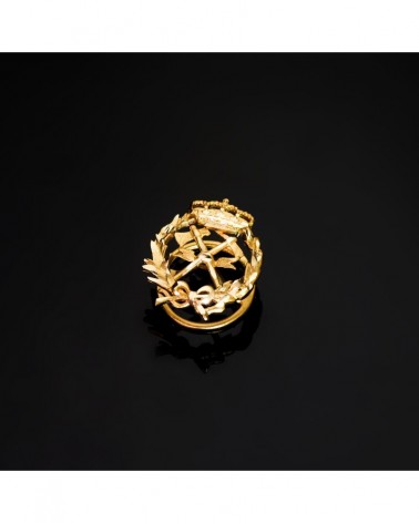 Insignia oro 18k Ingeniero de Montes 17x14mm
