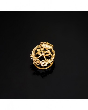 Insignia oro 18k Ingeniero de Montes 17x14mm