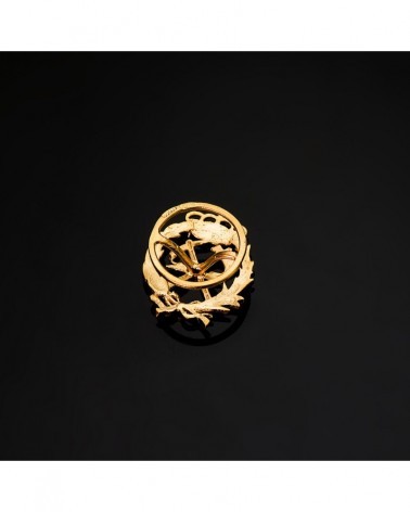 Insignia oro 18k Ingeniero de Montes 17x14mm