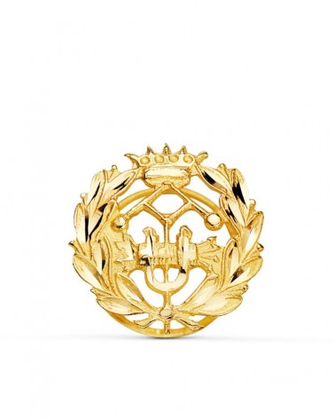 Insignia oro 18k Ingeniero Industrial 15x15mm
