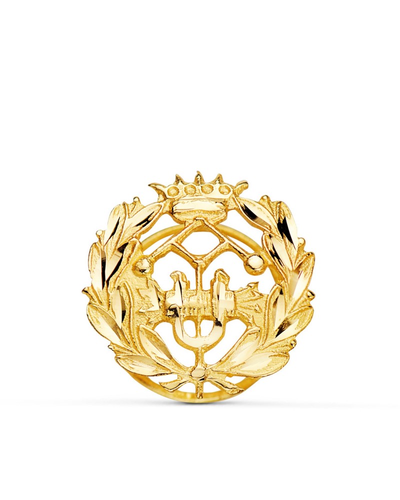 Insignia oro 18k Ingeniero Industrial 15x15mm