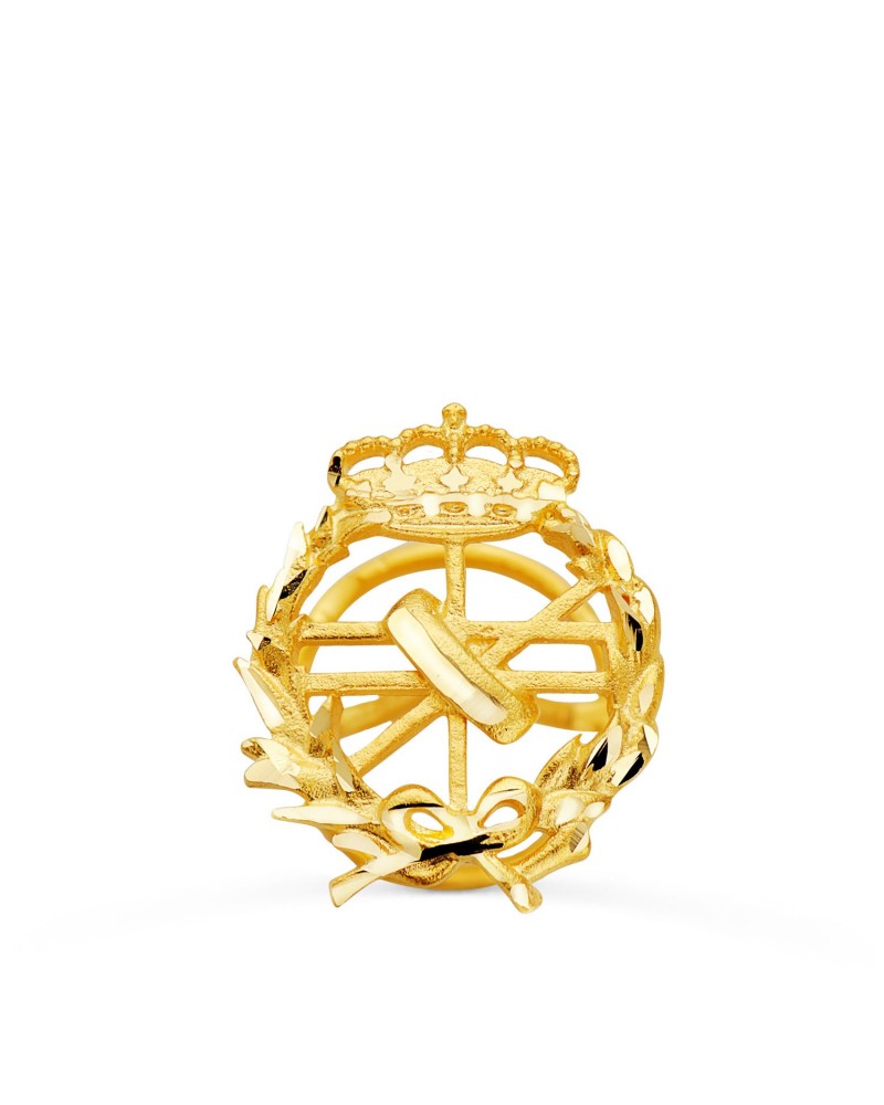 Insignia oro 18k informática profesional 18x15mm