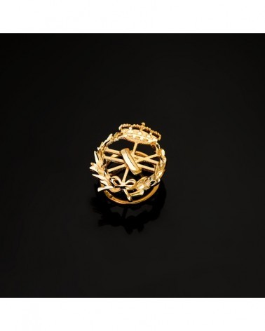 Insignia oro 18k informática profesional 18x15mm