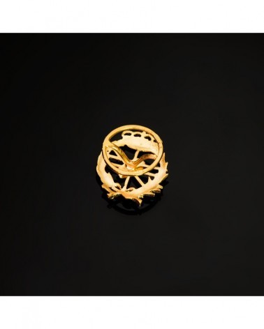 Insignia oro 18k informática profesional 18x15mm