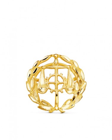 Insignia oro 18k Graduado Social Relaciones Laborales 16mm