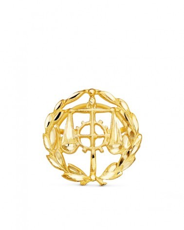 Insignia oro 18k Graduado Social Relaciones Laborales 16mm