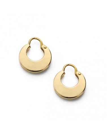Aros oro 18k amarillo lisos 11mm