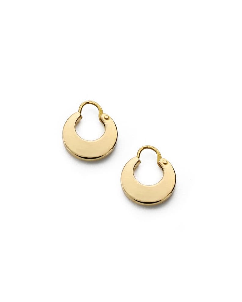Aros oro 18k amarillo lisos 11mm