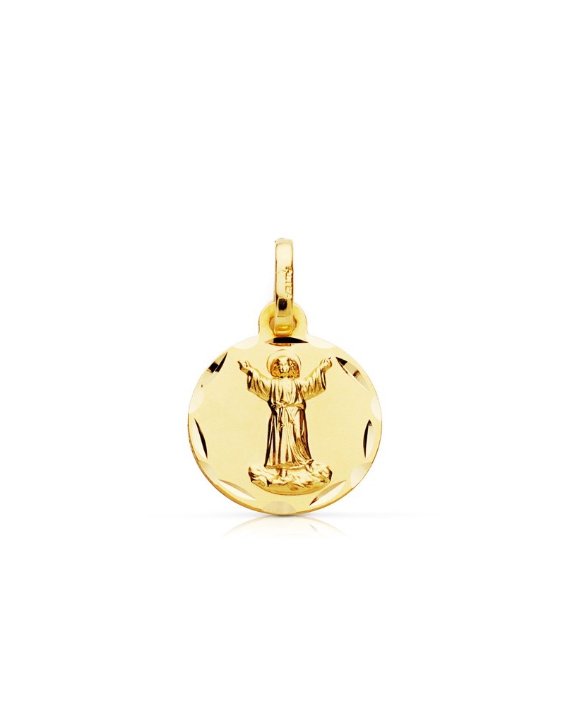 Medalla oro 9k Niño Divino 14mm