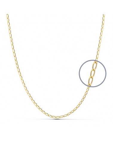 Cadena oro 9k amarillo tipo Bilbao 45cm